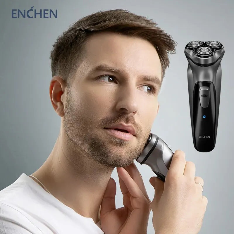 Barbeador rotativo elétrico Enchen Blackstone para homens